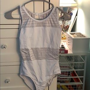 white so danca leotard